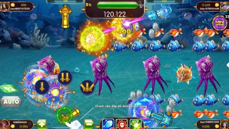 Trải nghiệm Jackpot Fishing mang về tiền thưởng cực khủng