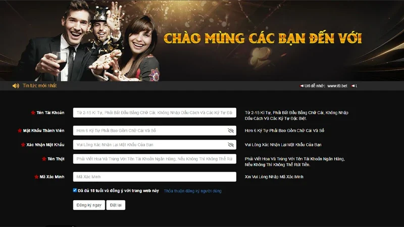 Một số lưu ý cần nhớ khi mở tài khoản I8BET.